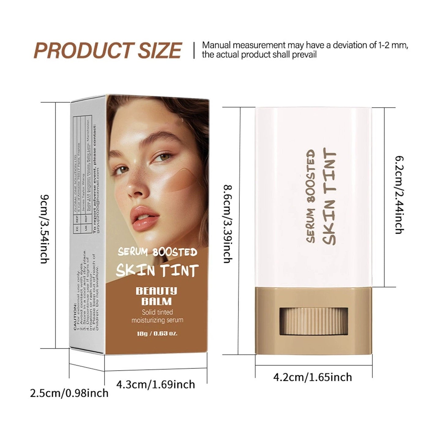 Luhaka® 🔥Foundation Stick Beauty Balm Serum Boosted Skin Tint D03