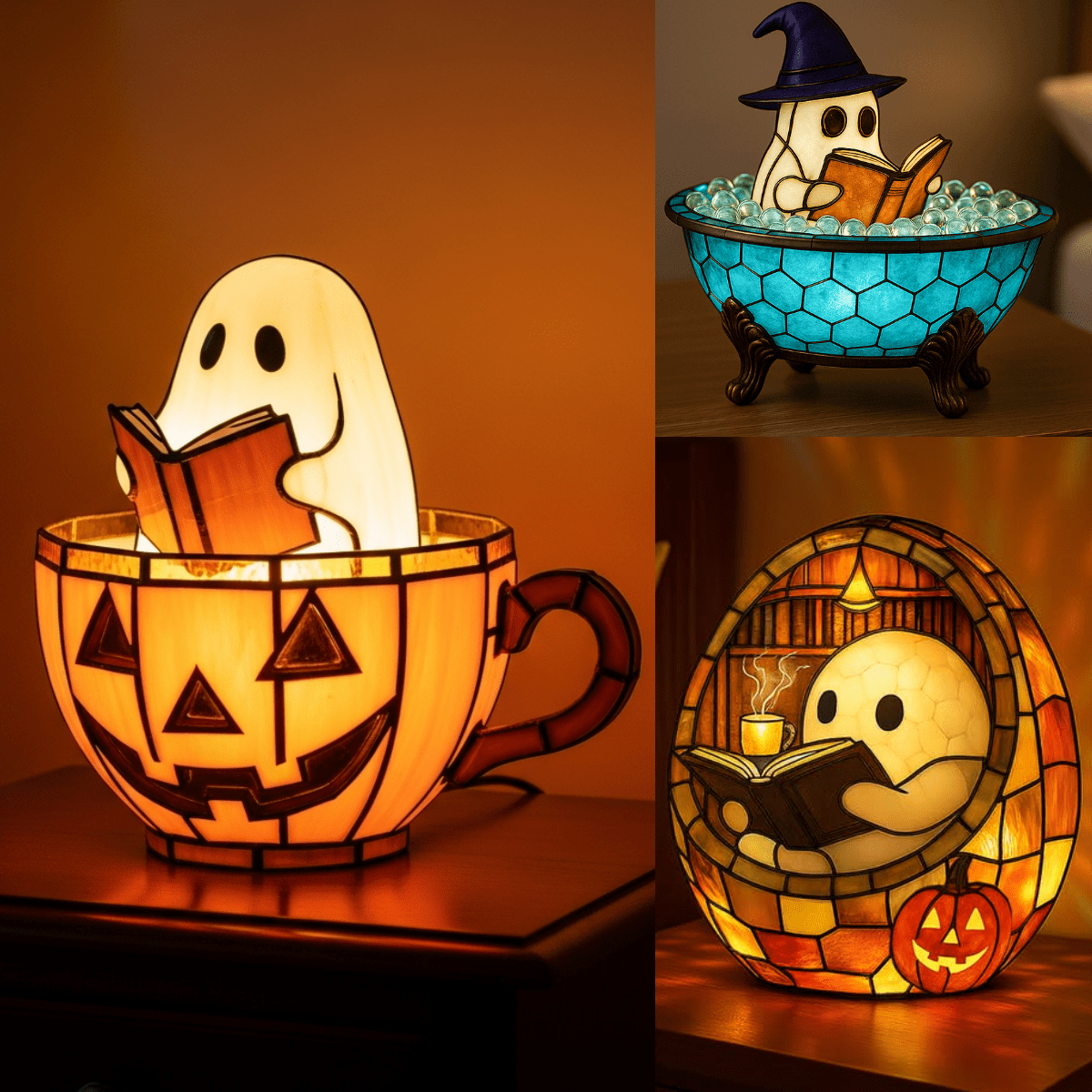 Billhol® 🔥Last Day Promotion 50% OFF🔥 - Ghost Reading Book Lamp  D02