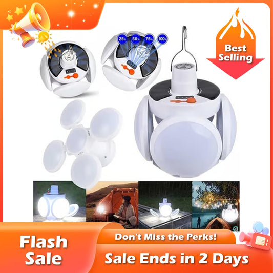 Billhol® 🏆Flash Sale⚡ 50K+ SOLD! Almost Gone-💥🔥2 in 1 Folding Solar Lamp D01