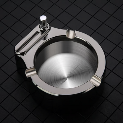 CZTICLE® 💥Retro Metal Ashtray Ten Thousand Match Lighter🔥 D01