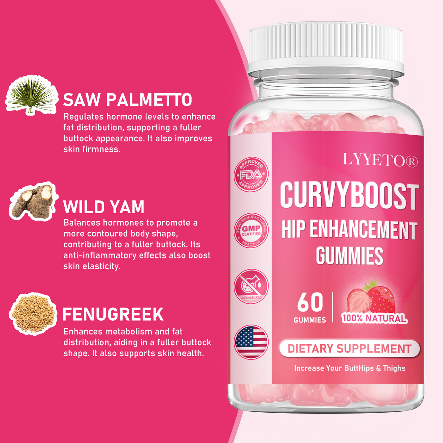 Lyyeto®  CurvyBoost Hip Enhancement Gummies🍑- Limited Discounts Ⅱ