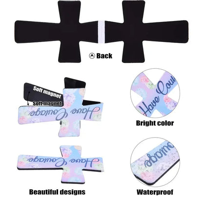 🔥LAST DAY 50% OFF -📖12 Pcs Magnetic Cross Bookmarks Gifts for Bible Study. ✝️ D01