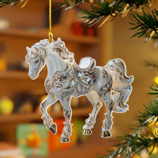 Handmade Horse Christmas Ornament（2D）