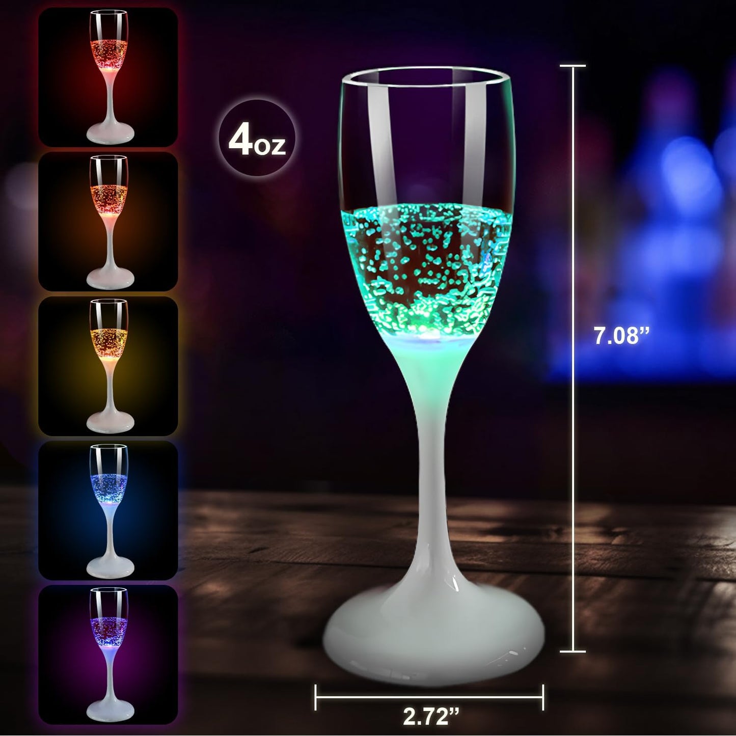 Cilifer®🔥 LED Light Up Cups Wine Champagne Glass D01