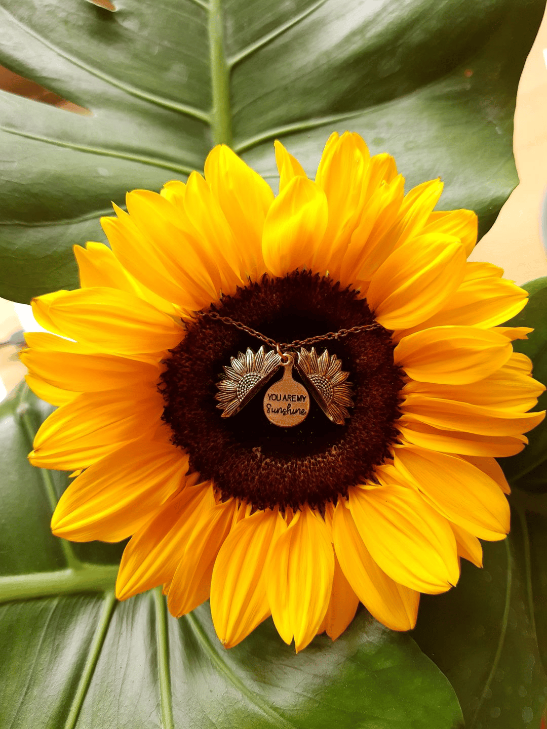 CZTICLE®🔥🌞You Are My Sunshine Sunflower Necklace🌻(Double-sided engraving) D01