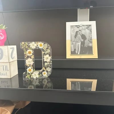 Handmade Floral Resin Night Light