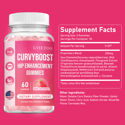 Lyyeto®  CurvyBoost Hip Enhancement Gummies🍑- Limited Discounts Ⅱ