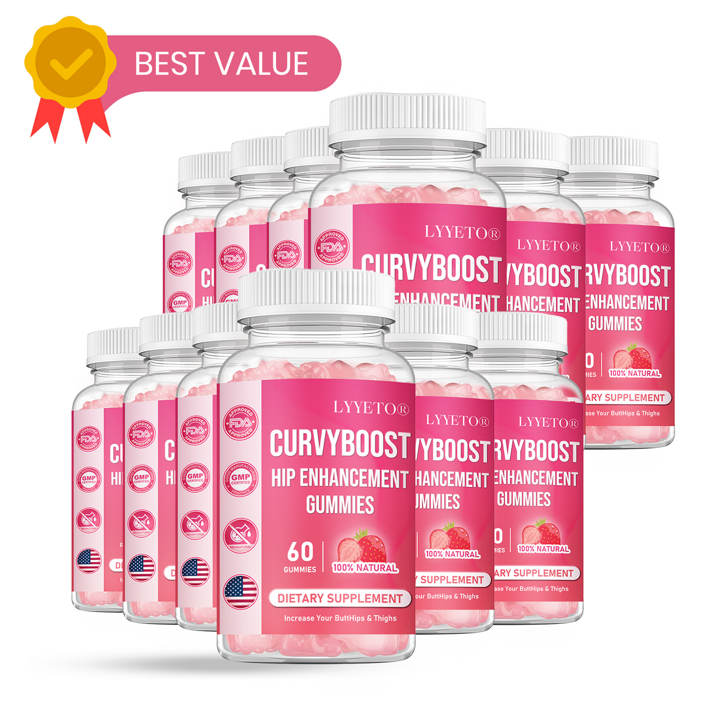 Lyyeto®  CurvyBoost Hip Enhancement Gummies🍑- Limited Discounts Ⅱ