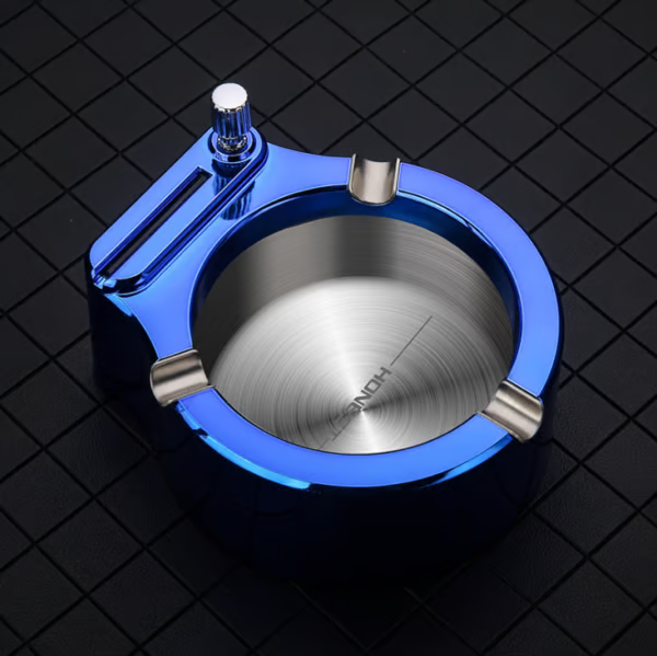 CZTICLE® 💥Retro Metal Ashtray Ten Thousand Match Lighter🔥 D01