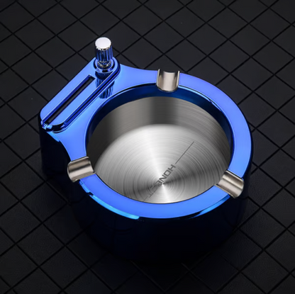 CZTICLE® 💥Retro Metal Ashtray Ten Thousand Match Lighter🔥 D01