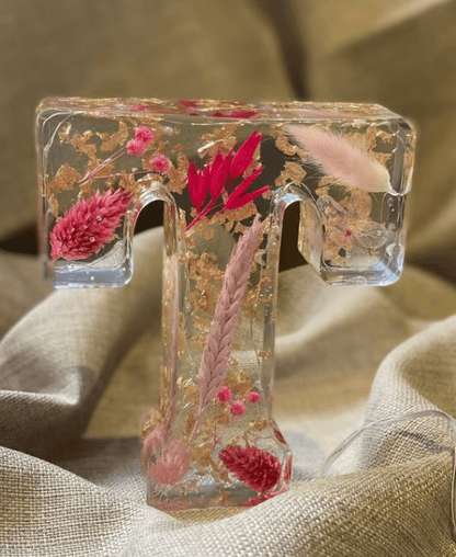 Handmade Floral Resin Night Light