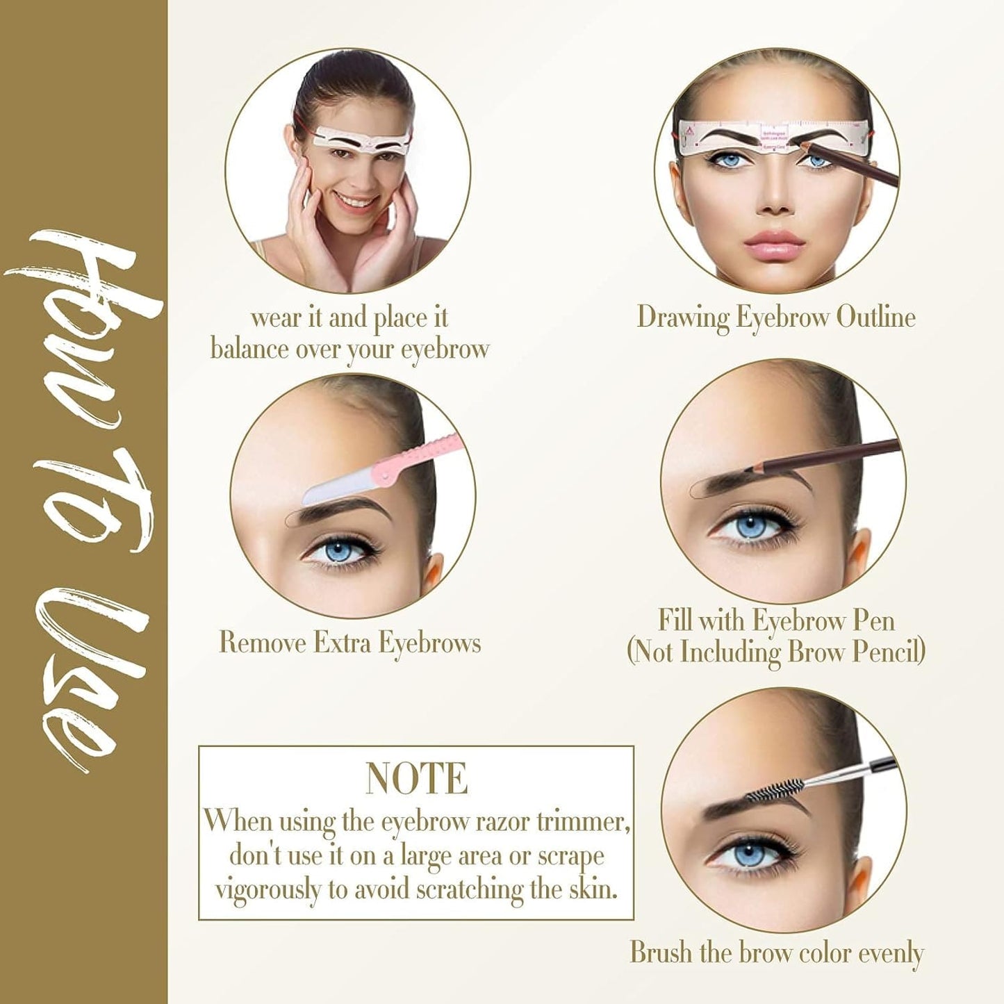 DAFEILA®🔥✨Reusable Eyebrow Stencil Shaper Kit (14-pack) D02