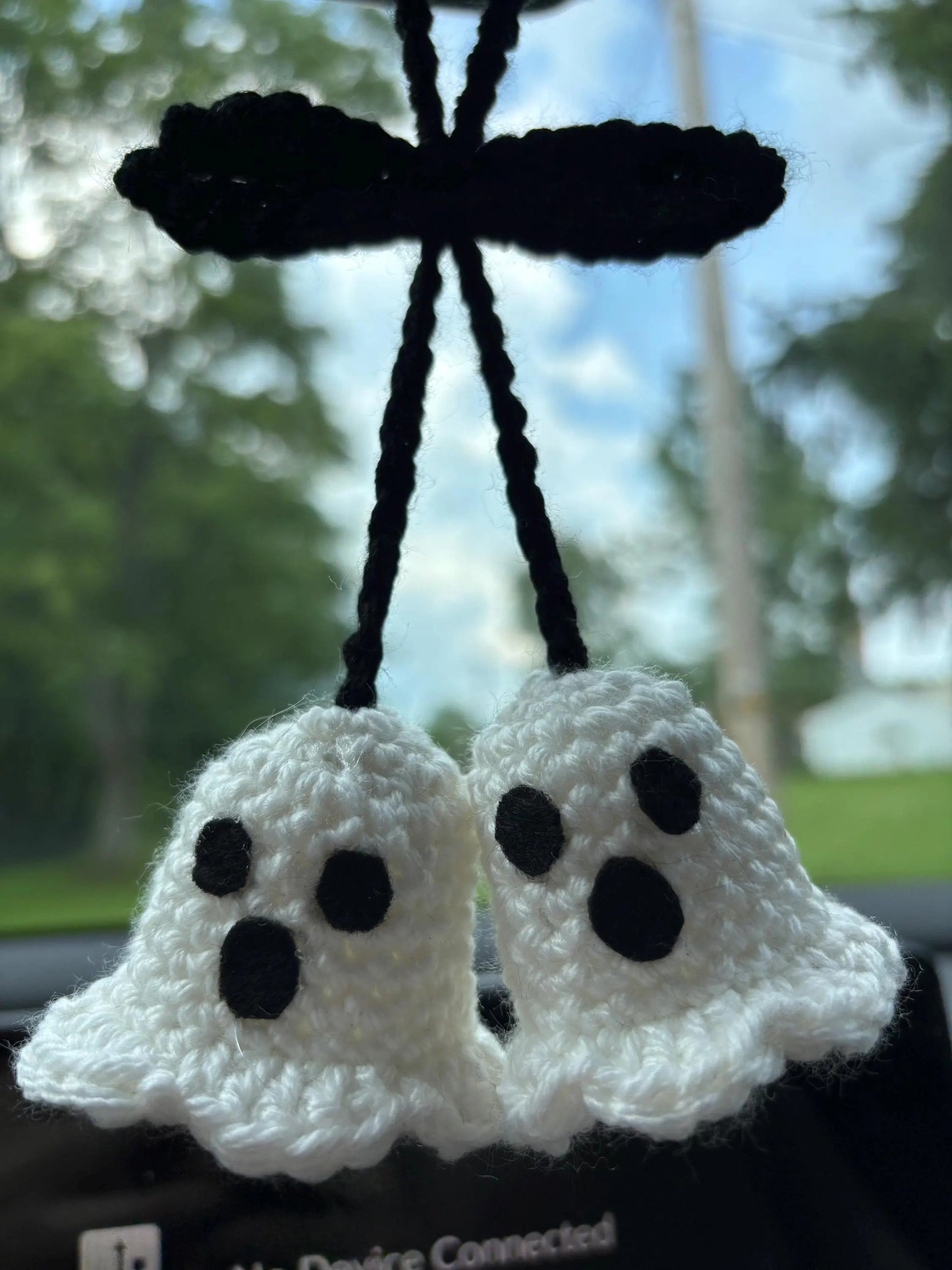 Cilifer® 🔥 👻Handmade Crochet Ghost Car charm D01