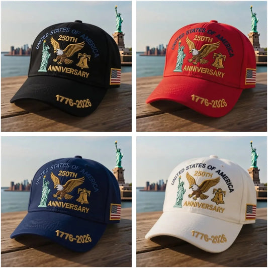🔥Last Day 49% OFF - Eagle & Liberty – Sfrcord® United States 250th Anniversary Hat✨(Breathable & Lightweight Comfort & Unisex Fit) D01