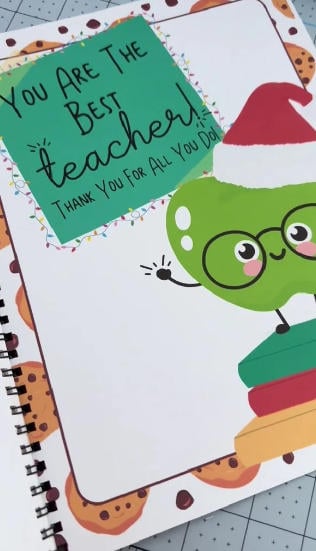 Cilifer®🔥LAST DAY 50% OFF-🎄Christmas card book-👩‍🏫If You Give a Teacher A Cookie Book📚 D01