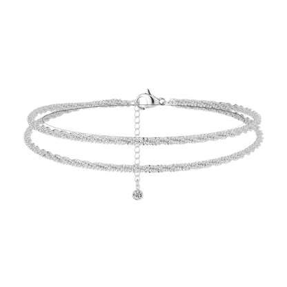 Oneswear®  🏖️ Women's 14K Gold & Sterling Silver Anklets D01
