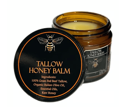 Luhaka® 🔥 🍯Handmade Organic Grass-Fed Beef Tallow Balm with Raw Honey 🌿 D01