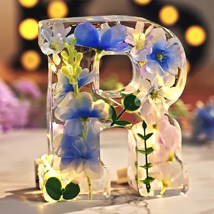 Handmade Floral Resin Night Light