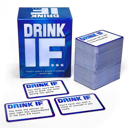 CZTICLE®🏆Drink IF... Hilarious Adult Drinking Game. Party Card Game for Friends & Family to get You Buzzed & Drunk D01