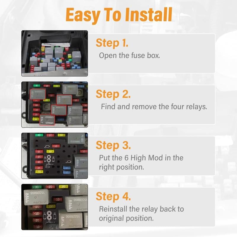 CZTICLE®🔥Last Day 49% OFF - 🚗6 High Mod for Fog Lights&Low Beams&High Beams Lamp on Simultaneously D02