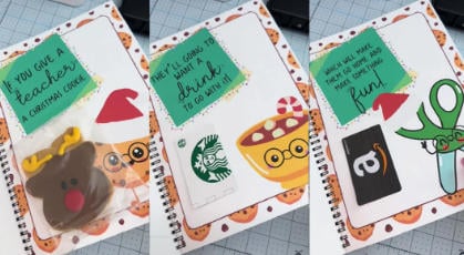 Cilifer®🔥LAST DAY 50% OFF-🎄Christmas card book-👩‍🏫If You Give a Teacher A Cookie Book📚 D01