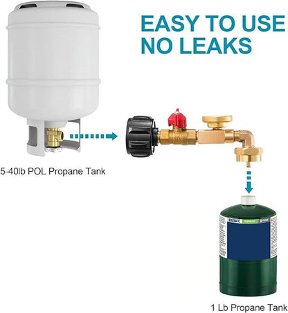 Cilifer®🔥LAST DAY 50% OFF - Top-Rated Propane Refill Elbow Adapter (With Tank Gauge) D01