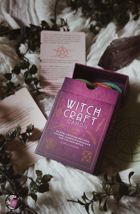 CZTICLE®🔥LAST DAY 50% OFF-🔮Witchcraft Cards - 60 Spellbinding Recipes. Charms. Sabbats & Magicks  (Beginner-friendly) D01