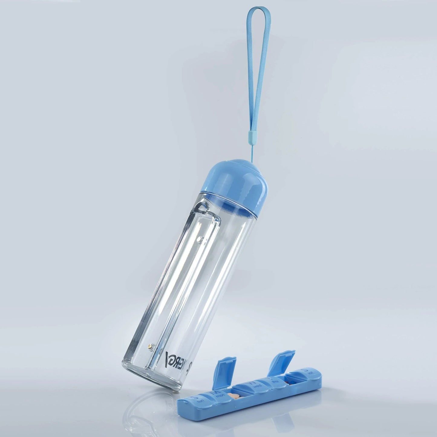 CZTICLE®🔥LAST DAY 50% OFF💊Synergy 7-Day Water Bottle & Pill Organizer (400ml) D01
