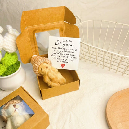 Cilifer® 🔥🎁Handmade Mini Plush Teddy Bear in Box D01