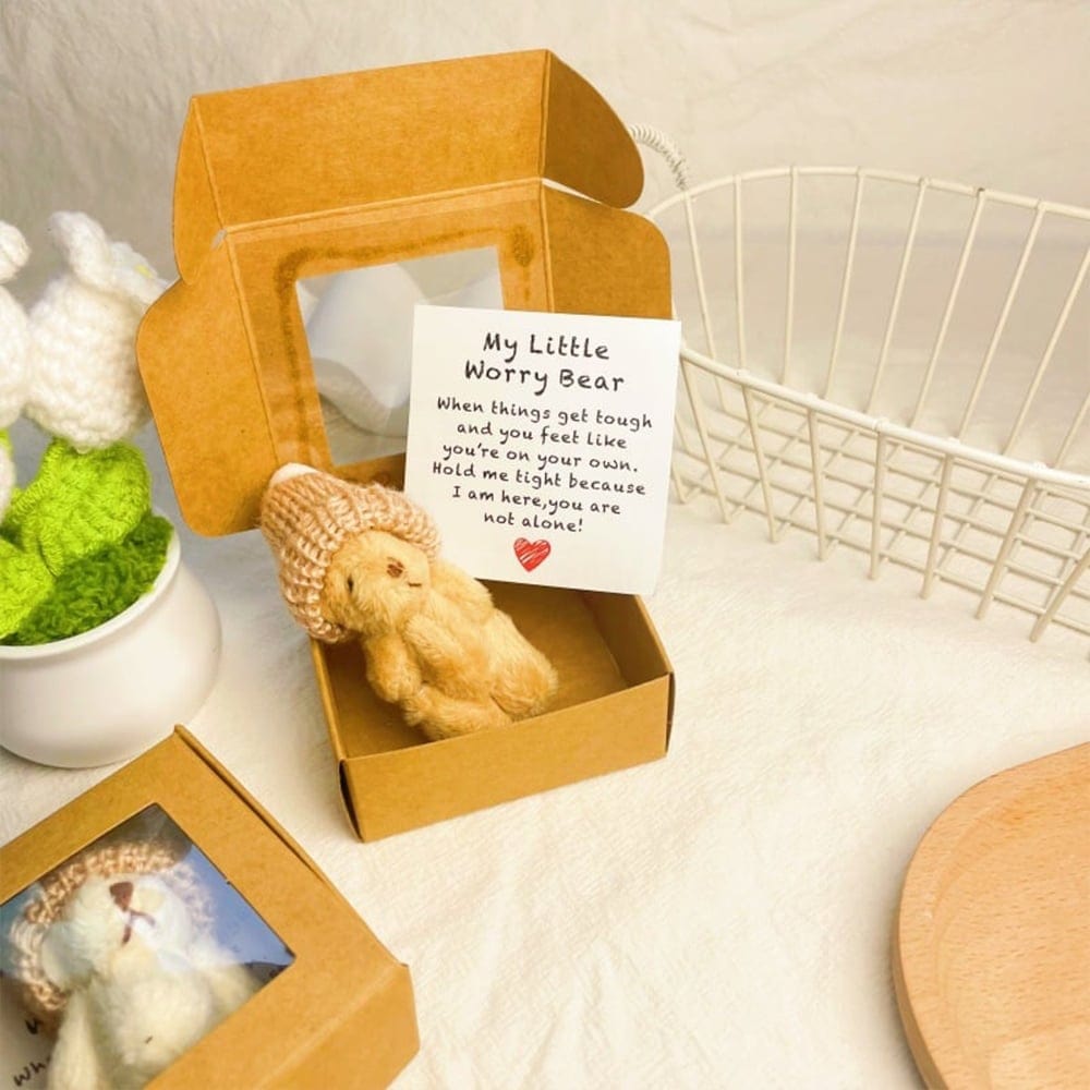 CZTICLE® 🎁Handmade Mini Plush Teddy Bear in Box D01