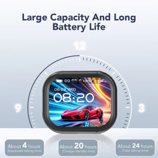 Cilifer® 🔥 NE20 Bluetooth 5.4 Earphones LED Display High Fidelity Waterproof Wireless Earphones | Suitable for Office. Sports. Study and Audio Calls | Built-in Microphone | Earphones D01