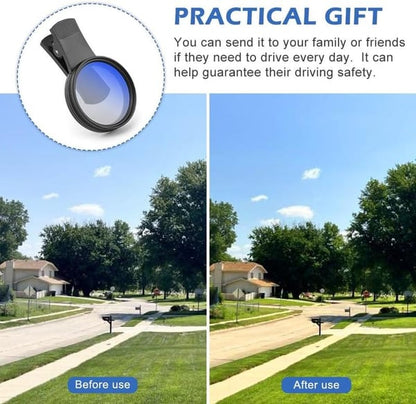 Cilifer®  52mm Clip-0n CPL Phone CameraLens Filter Kit, Circular PolarizerPolarizing Filter Compatible with Mostcell phones