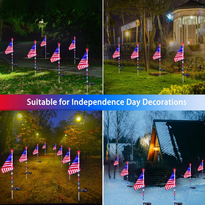 CZTICLE® 🔥🔥US American Flag Solar Lights D04
