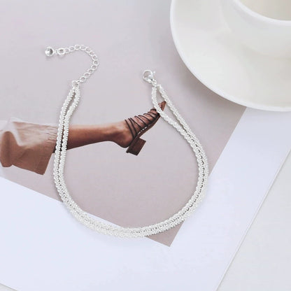 Oneswear®  🏖️ Women's 14K Gold & Sterling Silver Anklets D02