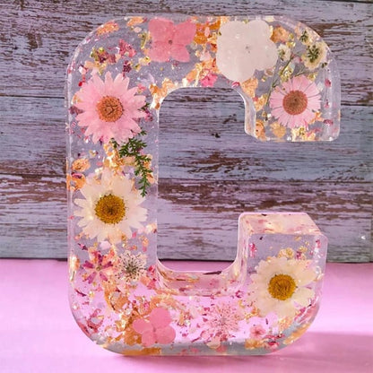 Handmade Floral Resin Night Light
