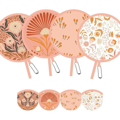 Cilifer®  🔥4-Pack Foldable Hand Fans – Boho Chic Cooling Fans for Summer D01