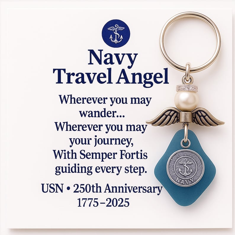 CZTICLE® 🔥 Military Travel Angel Keychain – 250th Anniversary Collection D02