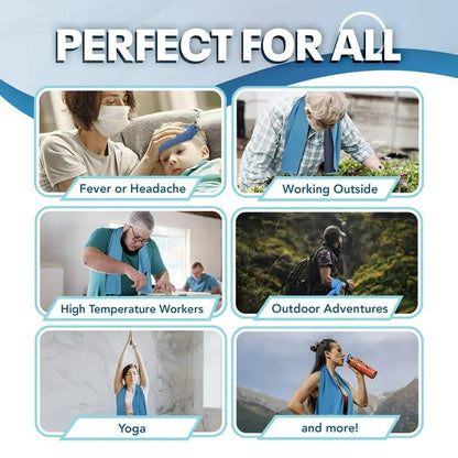 Cilifer® 🔥Buy 1 Get 1 Free🔥Cold Sweat Towel You Can Use Anywhere. Anytime! Reusable Soft Absorbent Cooling Portable D02