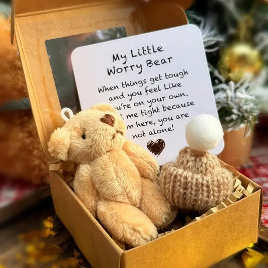 Cilifer® 🔥🎁Handmade Mini Plush Teddy Bear in Box D01