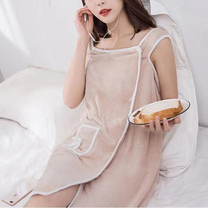 Sfrcord® 🔥Women's Coral Fleece Bathrobe  D02
