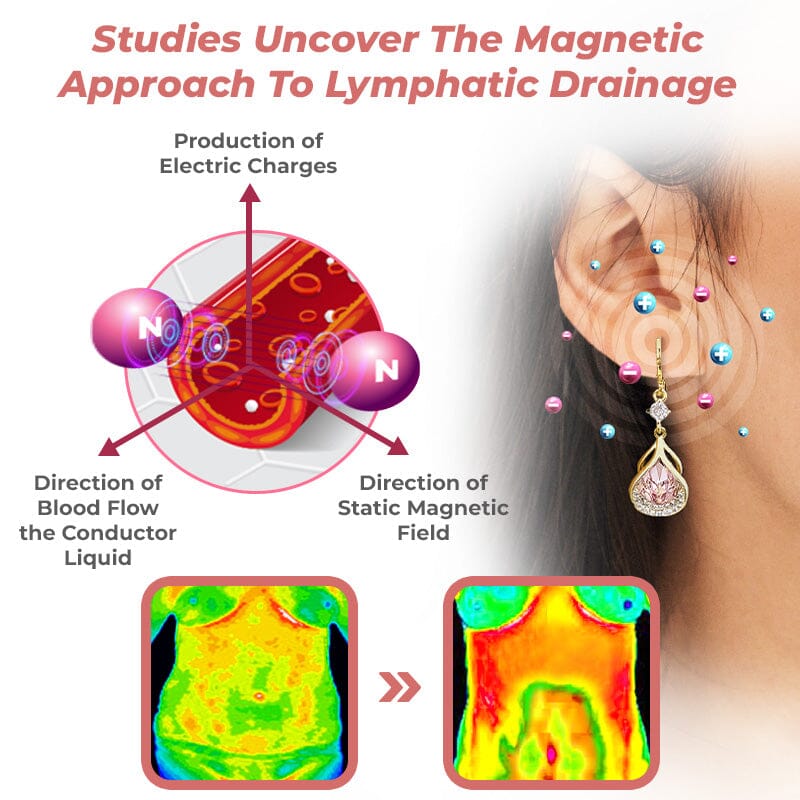 KISSHI Lymphvity Magnetherapy Germanium Earrings