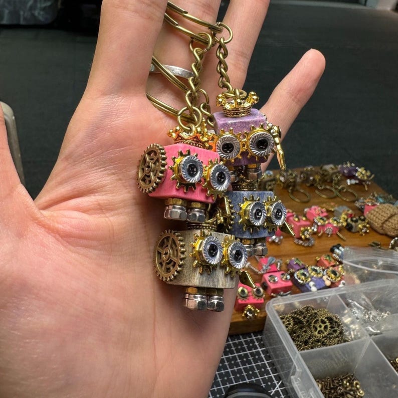 Oneswear®🔥Handmade Royal Guard Robot Keychain D02