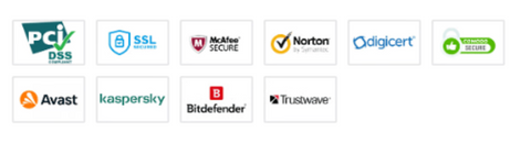 Secure checkout badges