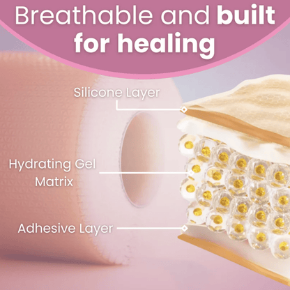 Luhaka™ Silicone Scar & Wrinkle Tape D04