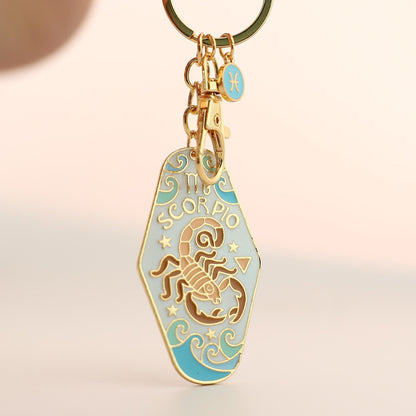 Cilifer® 🔮✨Vintage Illustrated Zodiac Keychain D01