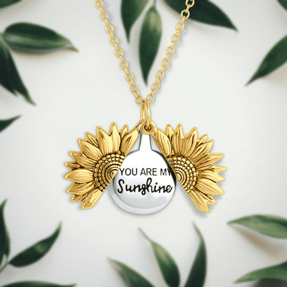 CZTICLE®🔥🌞You Are My Sunshine Sunflower Necklace🌻(Double-sided engraving) D01