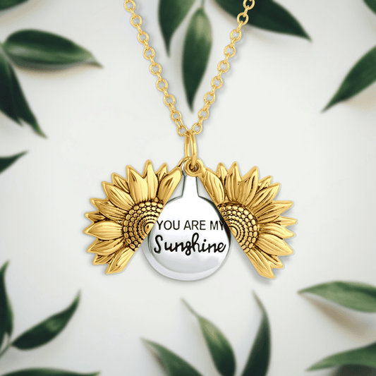 CZTICLE®🔥🌞You Are My Sunshine Sunflower Necklace🌻(Double-sided engraving) D01