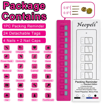 Cilifer® 🔥2025 NEW ARRIVAL🔥Packing Reminder - Reusable Travel Checklist D01