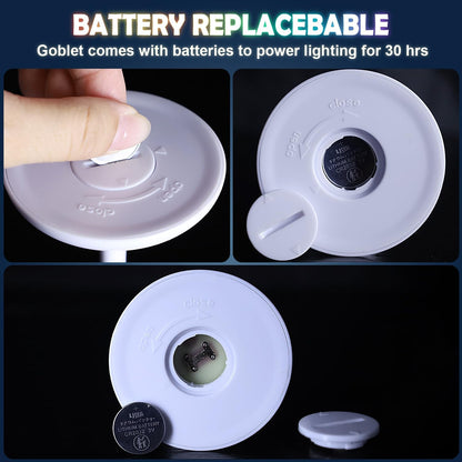 Cilifer®🔥 LED Light Up Cups Wine Champagne Glass D01