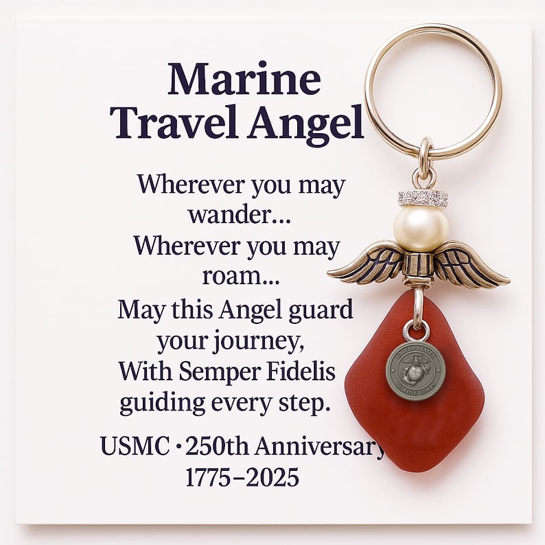 CZTICLE® 🔥 Military Travel Angel Keychain – 250th Anniversary Collection D02